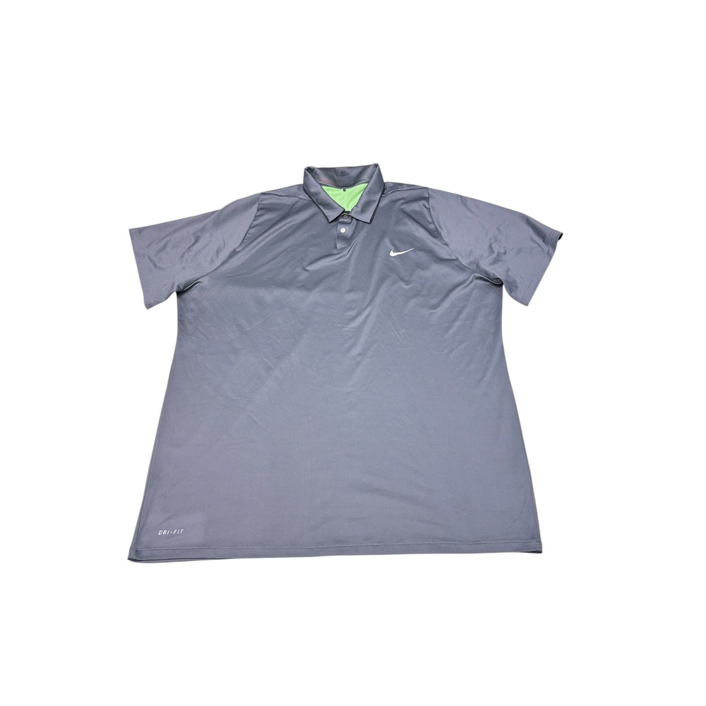 Nike Tiger Woods Collection Dri-FIT Golf Polo Shirt Grey Mens 2XL 726201-065